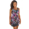 Swim 365 Longer-length Tankini Top In Multi
