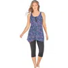 Swim 365 Longer-length Tankini Top In Multi