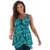 Swim 365 Longer-length Tankini Top In Multi
