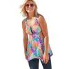 Swim 365 Longer-length Tankini Top In Multi