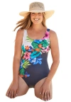 Swim 365 One-piece Tank Swimsuit With Adjustable Straps In Multi