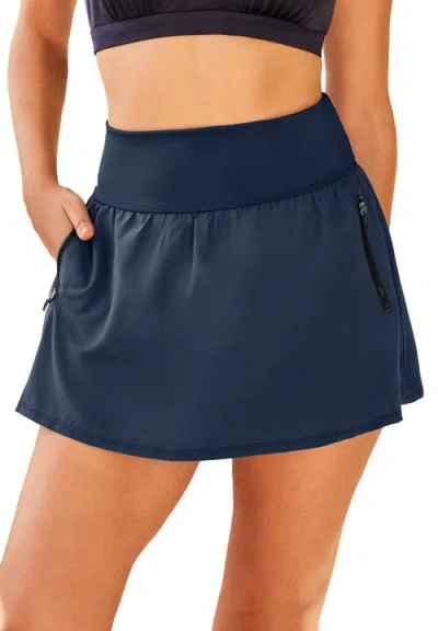 Swim 365 Quick-dry Swim Skirt In Animal Print