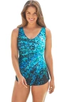 Swim 365 Sarong Swimsuit In Blue