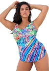 Swim 365 Sarong Swimsuit In Multi