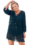 Swim 365 Scallop Lace Cover Up In Green
