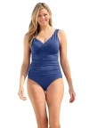 Swim 365 Sculpting One-piece Swimsuit In Blue