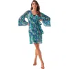 Swim 365 Sheer Wrap Cover-up In Blue