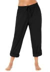 Swim 365 Taslon® Cover Up Roll-up Pant In Blue