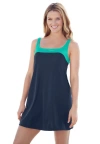 Swim 365 Two-piece Colorblock Swim Dress