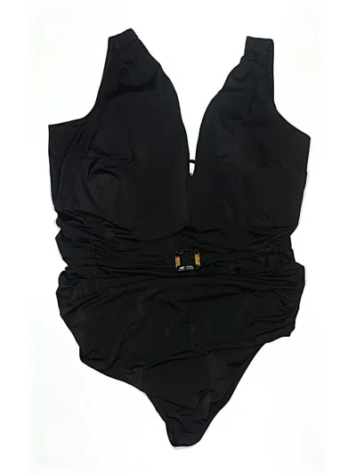 Pre-owned Swim By Cacique One Piece Swimsuit In Black