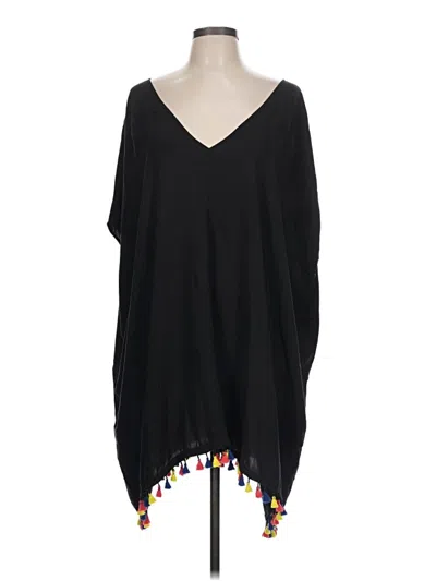 Pre-owned Swim By Cacique Poncho In Black
