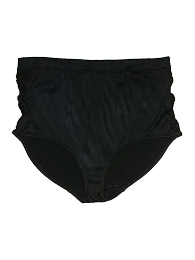 Pre-owned Swim By Cacique Swimsuit Bottoms In Black