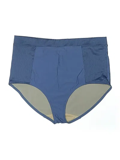 Pre-owned Swim By Cacique Swimsuit Bottoms In Blue