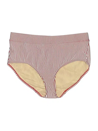 Pre-owned Swim By Cacique Swimsuit Bottoms In Burgundy
