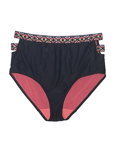 Pre-owned Swim By Cacique Swimsuit Bottoms In Burgundy