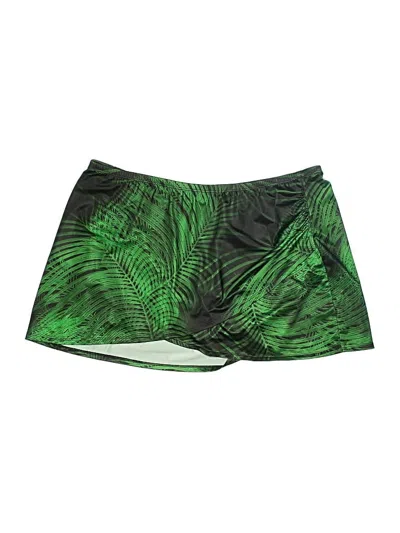 Pre-owned Swim By Cacique Swimsuit Bottoms In Green