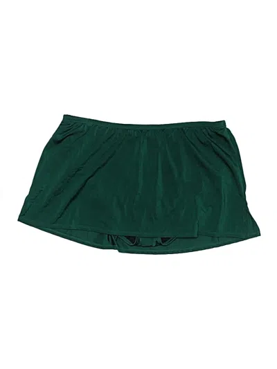 Pre-owned Swim By Cacique Swimsuit Bottoms In Green