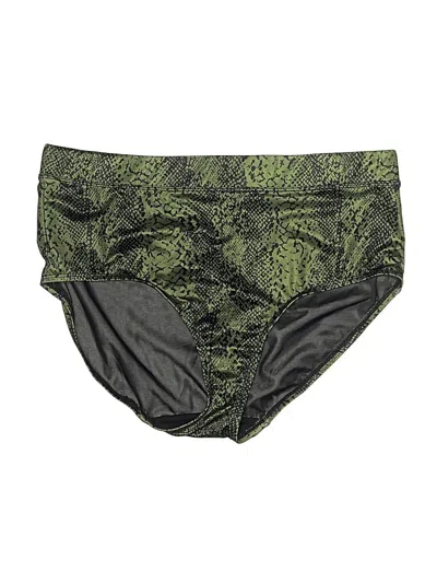 Pre-owned Swim By Cacique Swimsuit Bottoms In Green
