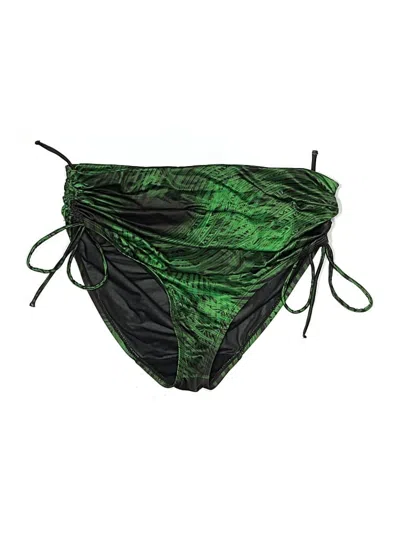 Pre-owned Swim By Cacique Swimsuit Bottoms In Green