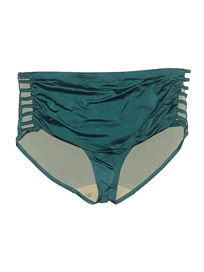 Pre-owned Swim By Cacique Swimsuit Bottoms In Teal