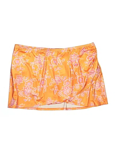 Pre-owned Swim By Cacique Swimsuit Cover Up In Orange