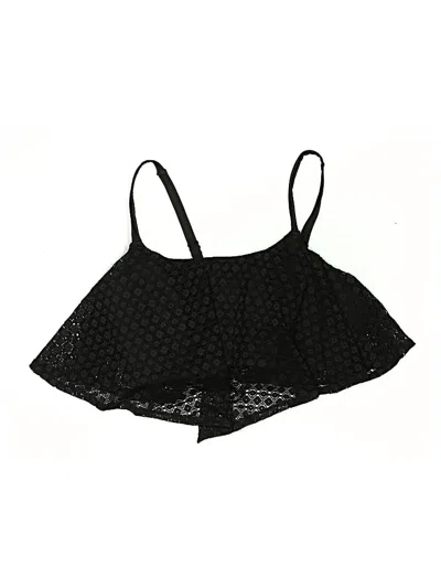 Pre-owned Swim By Cacique Swimsuit Top Black Swimwear