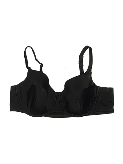 Pre-owned Swim By Cacique Swimsuit Top Black Swimwear