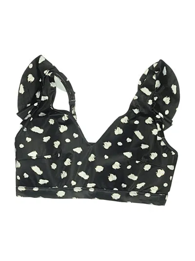 Pre-owned Swim By Cacique Swimsuit Top Black Swimwear