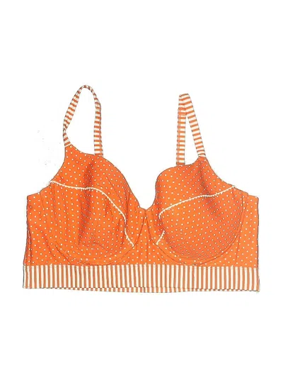 Pre-owned Swim By Cacique Swimsuit Top Orange Swimwear