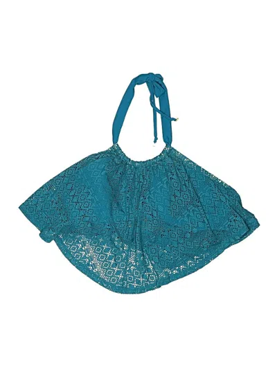 Pre-owned Swim By Cacique Swimsuit Top Teal Swimwear