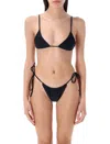 Swim By Di Flemish Knot Bikini With Triangle Top In Black