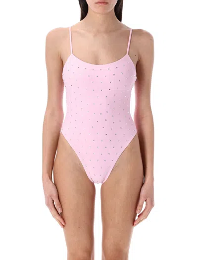 Swim By Di Crystal Soft Pink Embellished One Piece