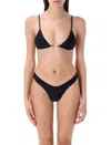 Swim By Di Flemish Knot Bikini With Triangle Top In Black