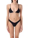 Swim By Di Flemish Knot Bikini With Triangle Top In Black