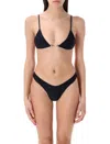 Swim By Di Flemish Knot Bikini With Triangle Top In Black