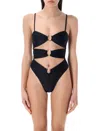 Swim By Di Chocolate One-piece Swimsuit With Adjustable Straps