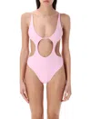 Swim By Di Cut-out Swimsuit In Baby Pink