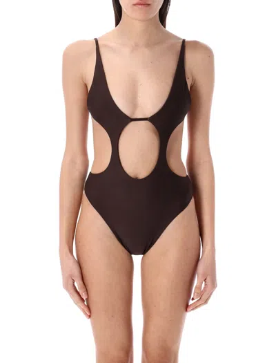 Swim By Di Riviera Cut-out One-piece In Black