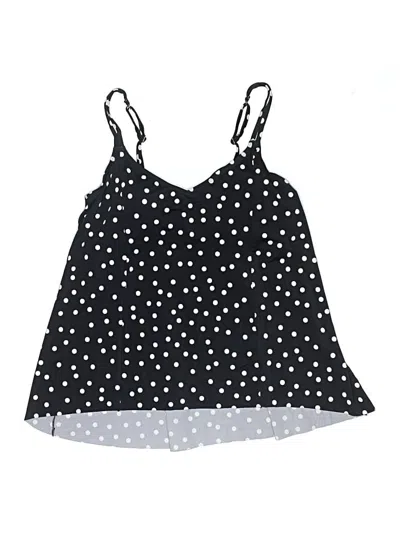 Pre-owned Swim Solutions Swimsuit Top Black Polka Dots Pattern Swimwear
