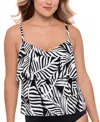 Swim Solutions Women's V-neck Tiered Tankini Top, Exclusively At Macy's