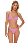 Swim Systems Addie Underwire Bikini Swimsuit Top In Pink
