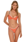 Swim Systems Addie Underwire Bikini Swimsuit Top In Orange
