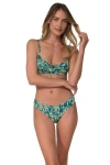 Swim Systems Avila Underwire Bikini Swimsuit Top In Animal Print