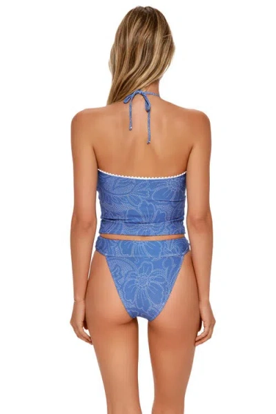 Swim Systems Byron High Waist Bikini Swim Bottoms In Blue