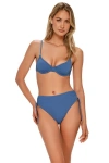 Swim Systems Jolene Underwire Bikini Swimsuit Top In Blue