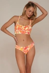 Swim Systems Kaia Bikini Swimsuit Top In Orange