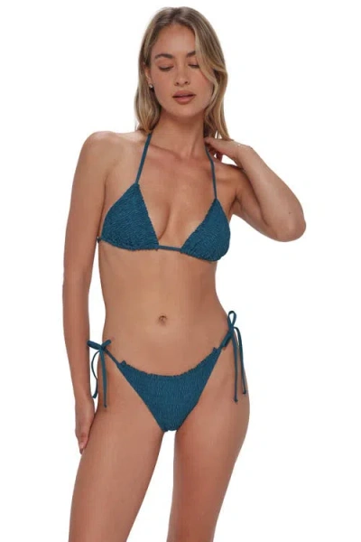 Swim Systems Kali Triangle Bikini Swimsuit Top In Blue