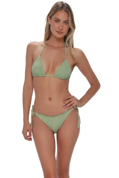Swim Systems Kali Triangle Bikini Swimsuit Top In Green