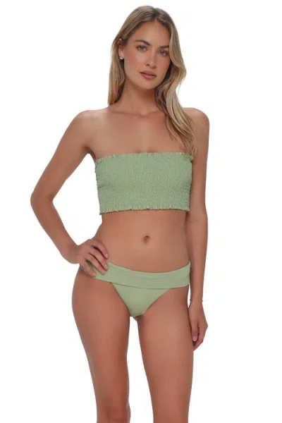 Swim Systems Kali Tube Bikini Swimsuit Top In Green