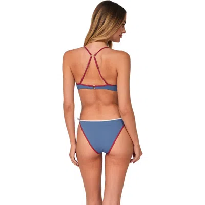 Swim Systems Kit Tie Side Bikini Swim Bottoms In Blue